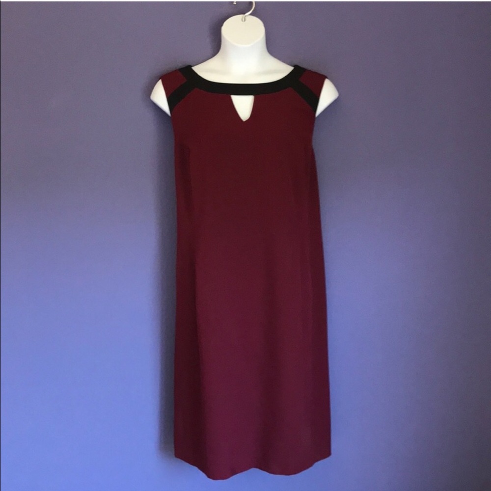 Kasper Maroon Dress & Blazer (2 Piece Set)